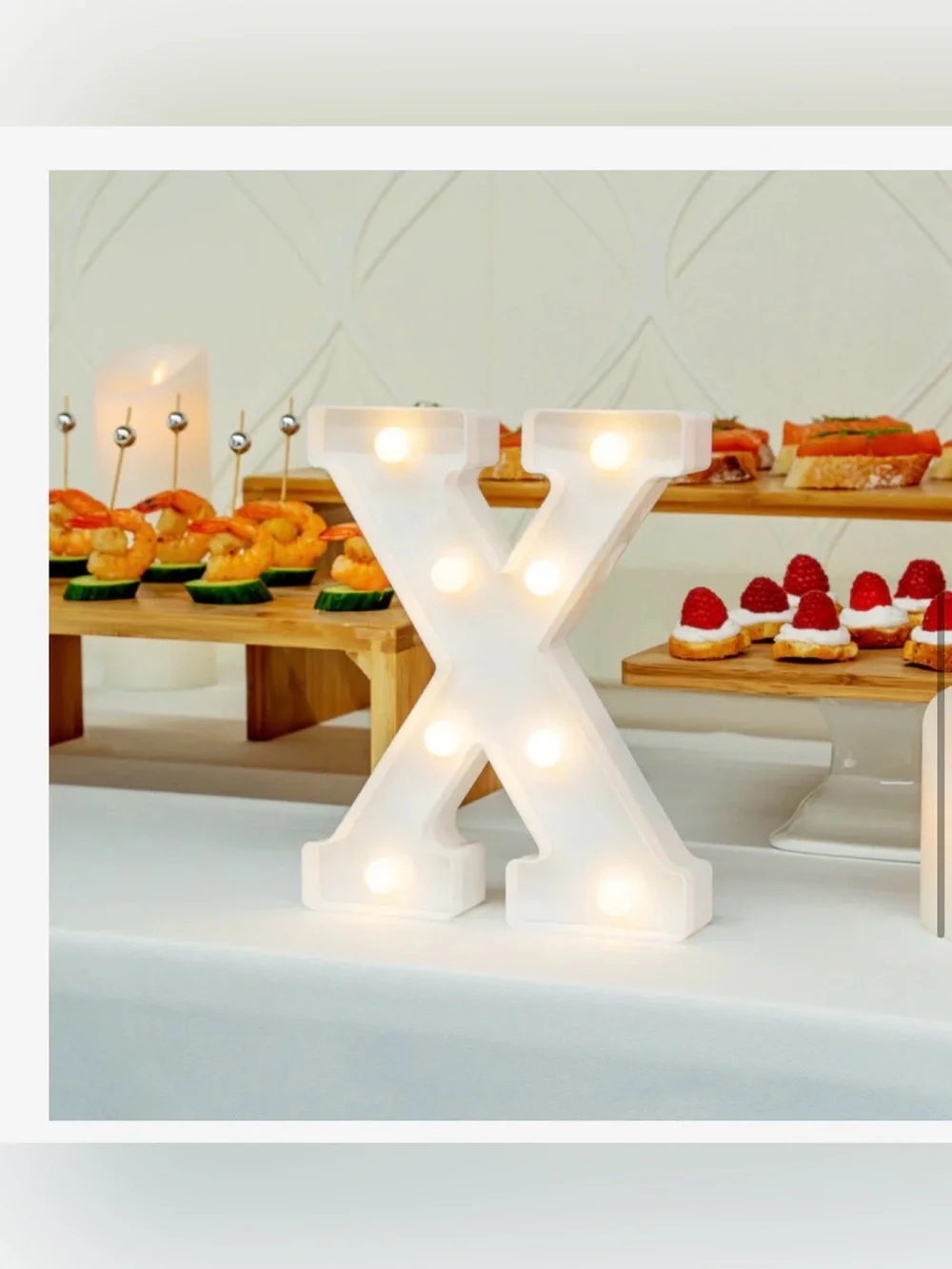 LED Letter Lamp X llumify White LED Marquee Letter X Sign - 9
